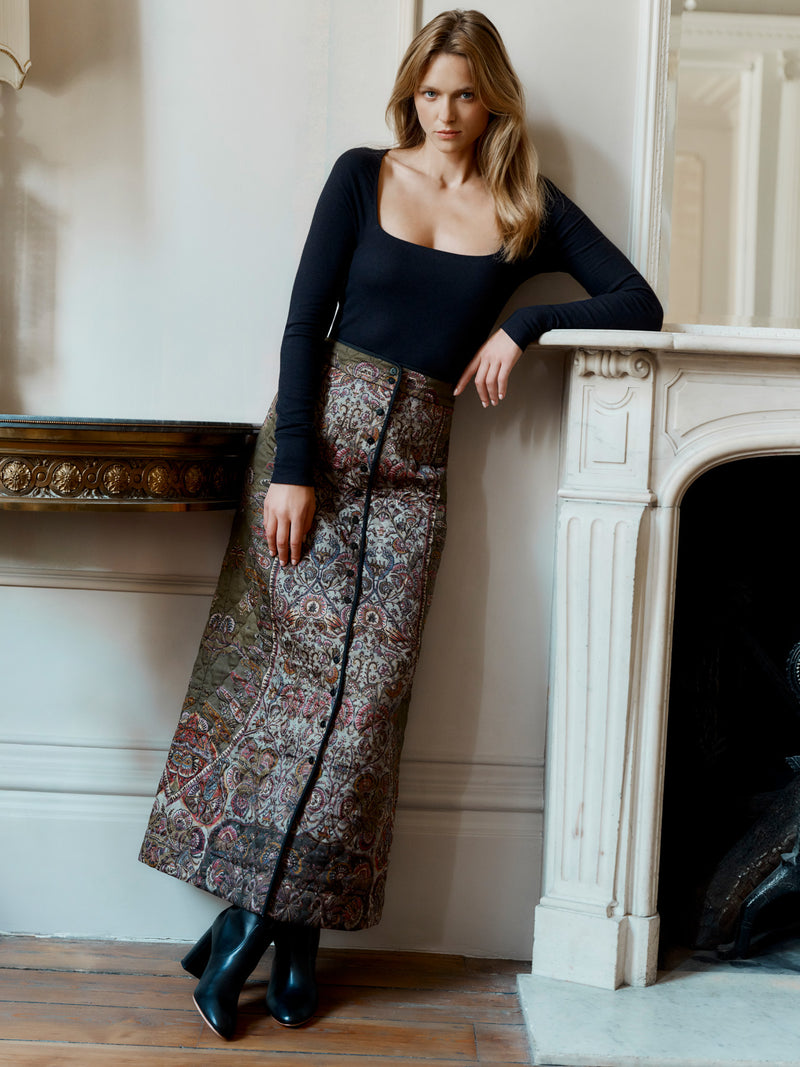 The Quilted Skirt (Antique Paisley)