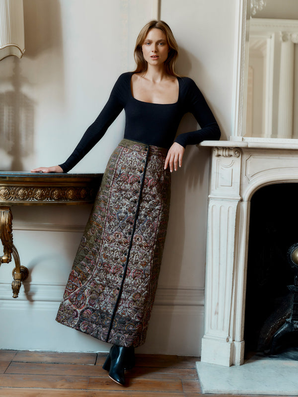 The Quilted Skirt (Antique Paisley)