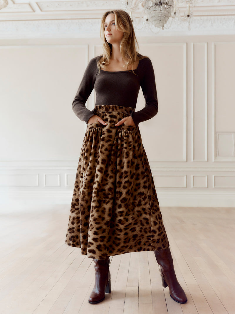 Gaucho Skirt (Leopard)