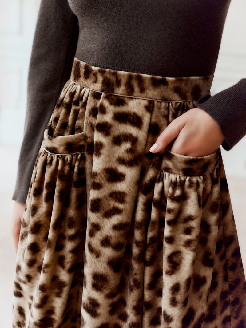 Gaucho Skirt (Leopard)