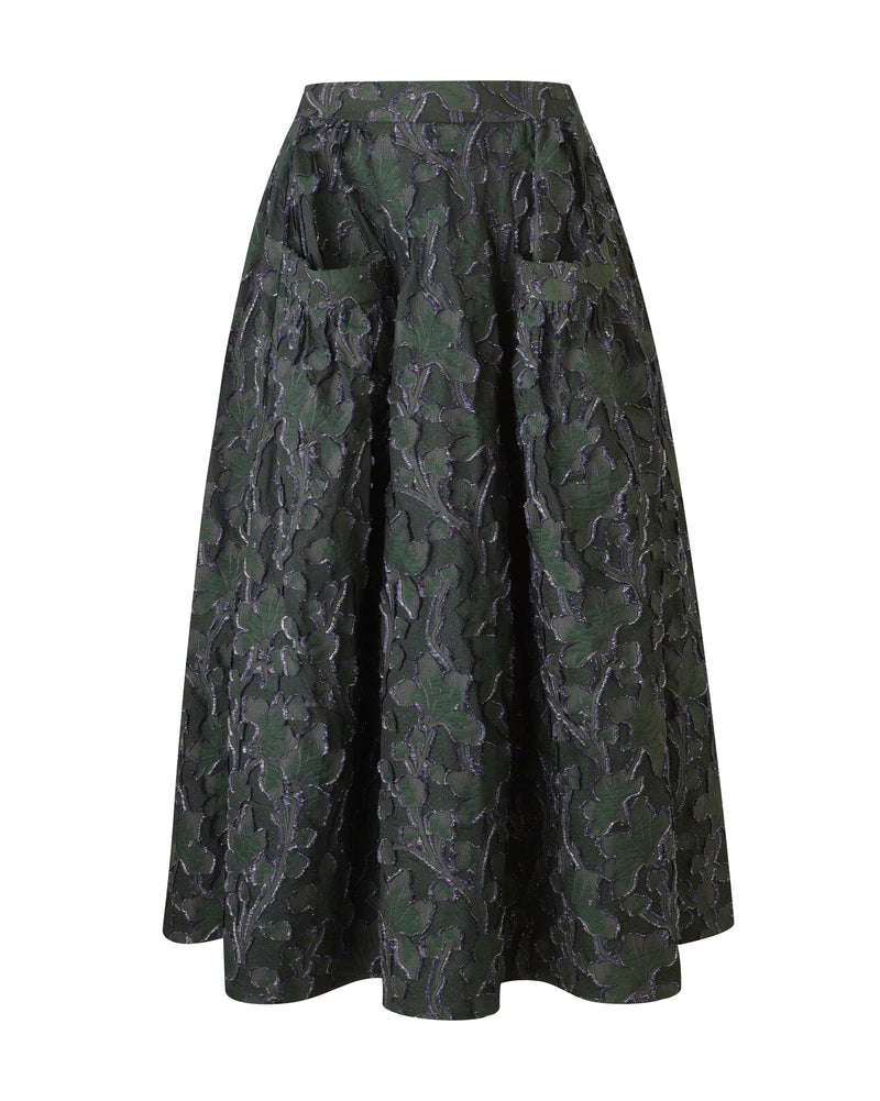 Gaucho Skirt (Clipped Jacquard)