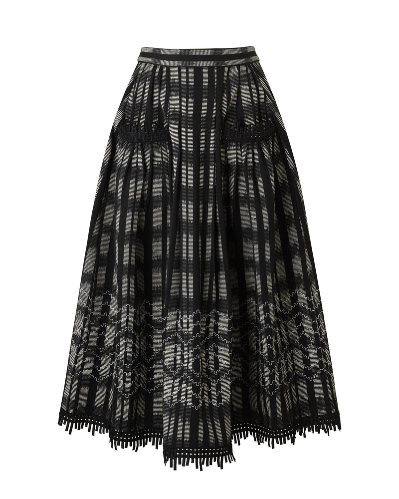 Embroidered Gaucho Skirt