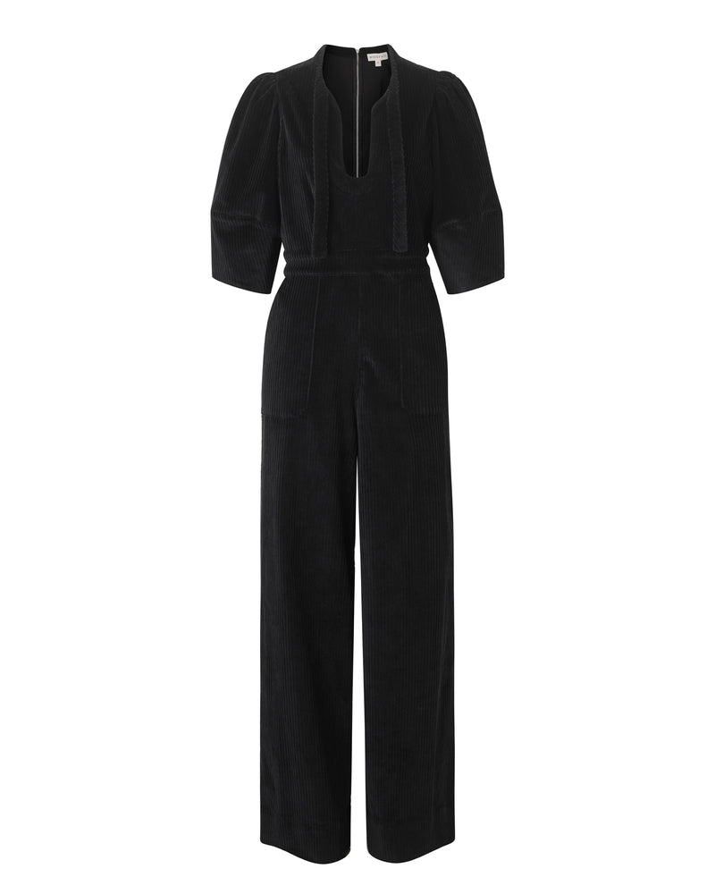 U-Neck Cord Jumpsuit