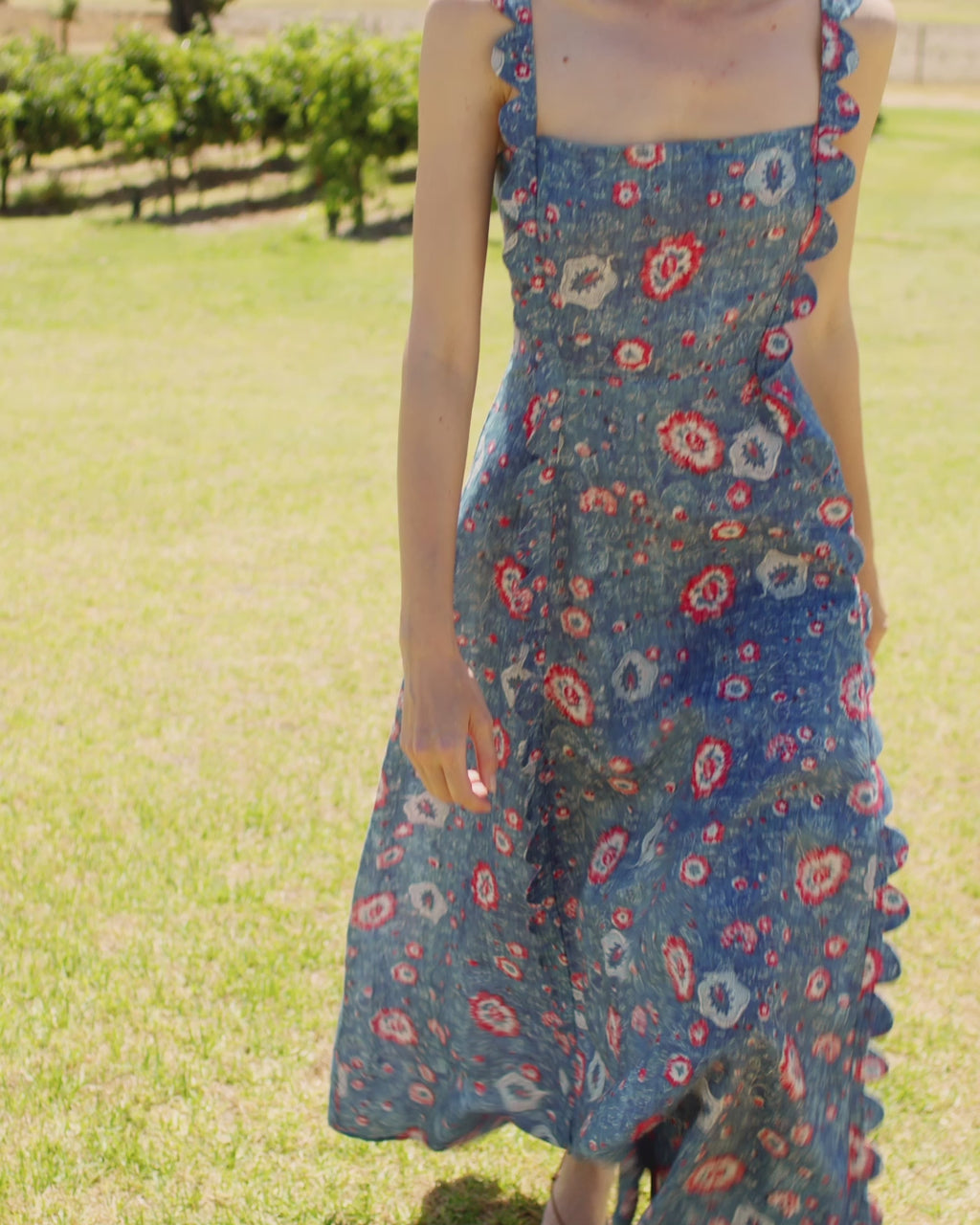 Free people wishing well best sale midi dress